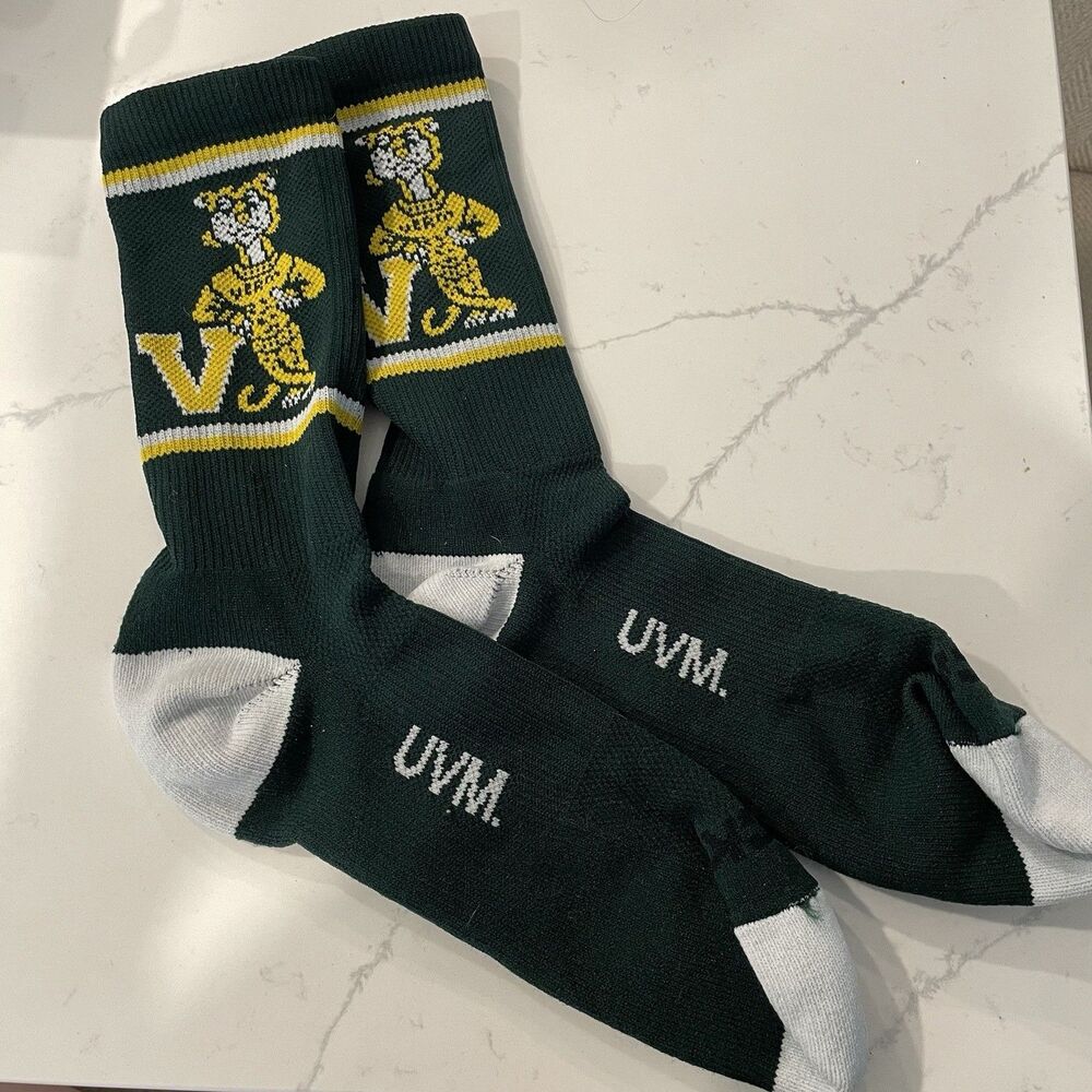 Vintage University Of Vermont Crew Socks